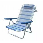 BS COM Spiaggina mare prendisole con braccioli in Alluminio,Textilene cm 68x68x83 - KIAN