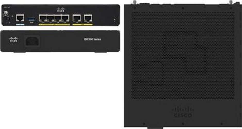 Cisco c921-4pltegb router cablato gigabit ethernet nero