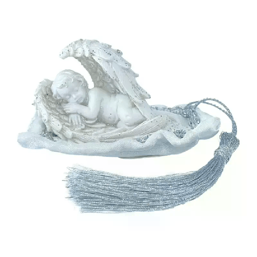 Hongu Set bomboniere 24 pz angelo angioletto che dorme statuetta comunione matrimonio