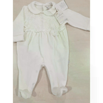 Nazareno Gabrielli Nazzareno Gabrielli Tutina Neonata In Ciniglia NG-2210 Bianco