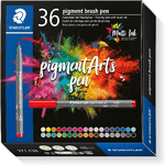 Staedtler 371 Confezione da 36 Pennarelli con Punta Morbida - Colori Brillanti e Vividi - Non Ingiallisce nel Tempo