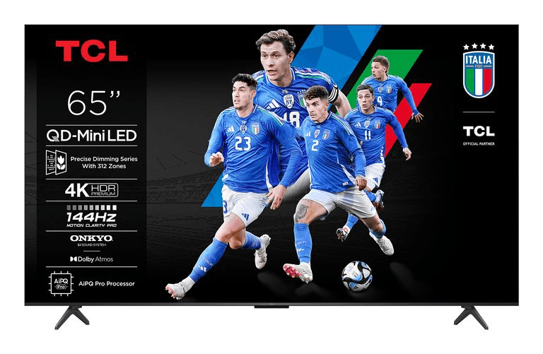 Tcl q6c serie smart tv qd-miniled 4k 65" 65q6c, audio onkyo 2.1, dolby vision iq &amp; atmos