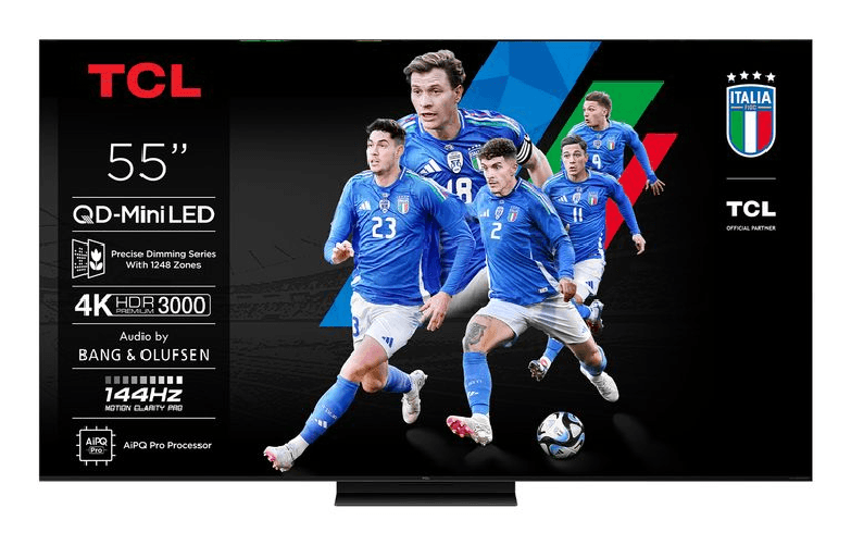 Tcl c79k serie smart tv qd-miniled 4k 55" 55c79k, audio b&amp;o, dolby vision iq &amp; atmos
