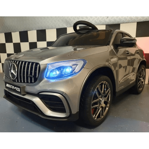Pilots Kids Macchina per Bambini Mercedes GLC 63 AMG Auto a Batteria Grigia