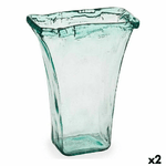 Gift Decor Vaso 27 x 34,5 x 14 cm Cristallo Trasparente (2 Unità)