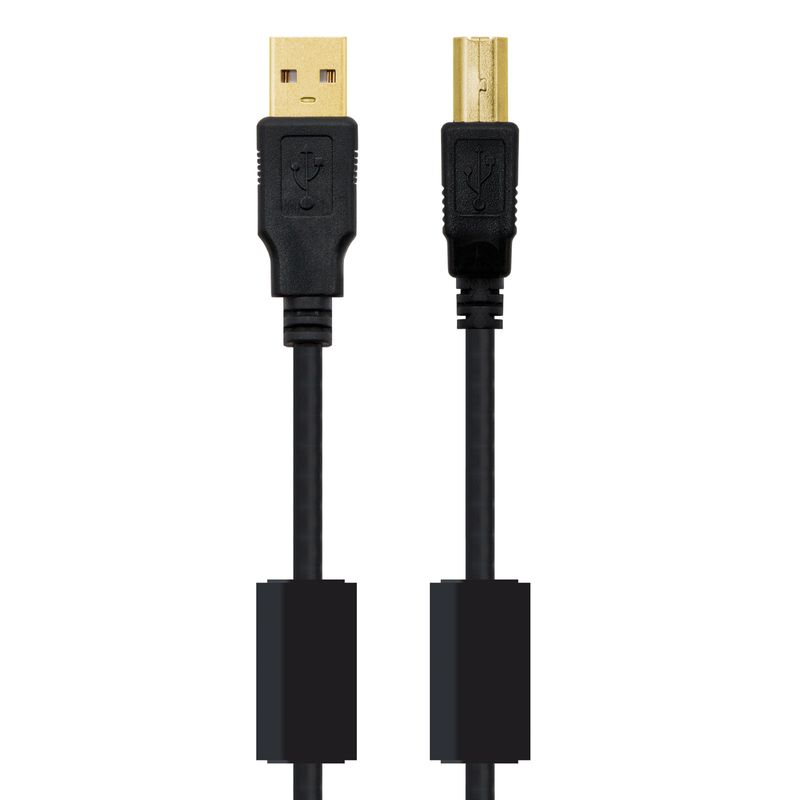 Nanocable-10.01.1202-cavo-USB-2-m-USB-2.0-USB-A-USB-B-Nero