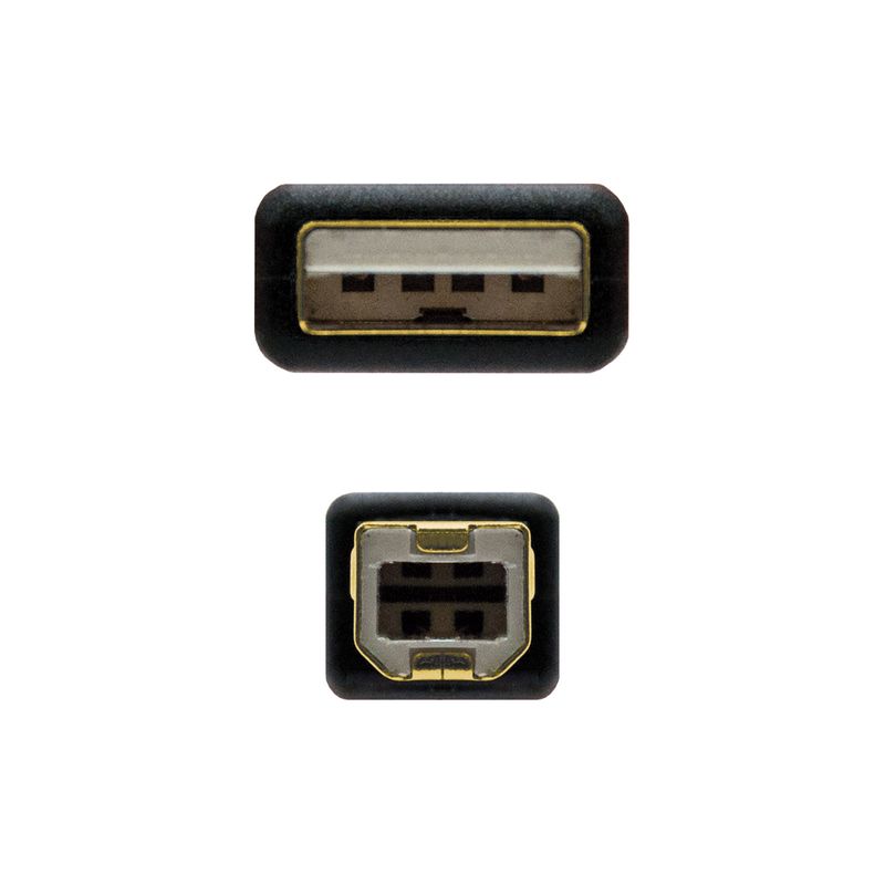 Nanocable-10.01.1202-cavo-USB-2-m-USB-2.0-USB-A-USB-B-Nero