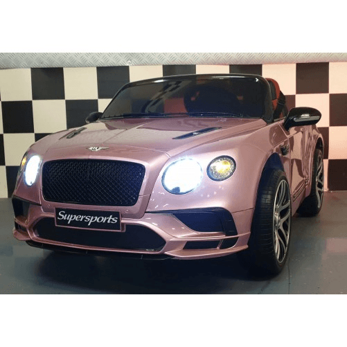 Pilots Kids Macchina Rosa Bentley Continental Auto per Bambini con Telecomando