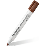 Staedtler Stadtleler Lumocolorr 351 White Slate Marker - Tip Round - 2 mm Scate - Capuchon con clip - colore marrone