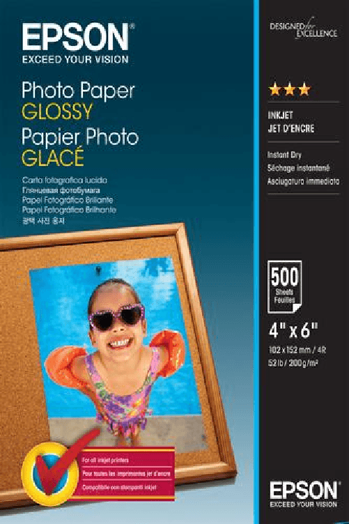 Epson Photo Paper Glossy - 10x15cm - 500 Fogli
