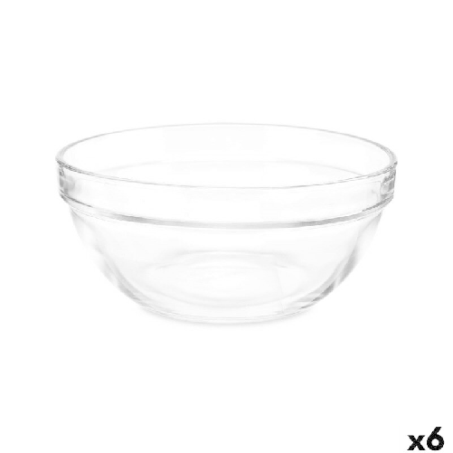 Vivalto Ciotola per Mescolare Vivalto 76760 Trasparente Vetro 14 x 6,5 x 14 cm 6 Unità