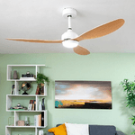InnovaGoods  Ventilatore da Soffitto con Luce LED e 3 Pale ABS Wuled InnovaGoods Legno 36 W 52" Ø132 cm