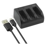 KSIX Caricabatterie per GoPro KSIX Hero 5 USB-C Nero