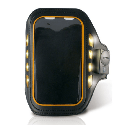 KSIX Braccialetto Sportivo con LED KSIX 4" Nero Neoprene