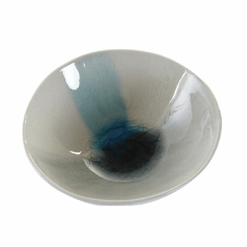 DKD Home Decor Ciotola per Aperitivi DKD Home Decor Azzurro Grigio Gres 170 ml 11,5 x 11,5 x 4,5 cm