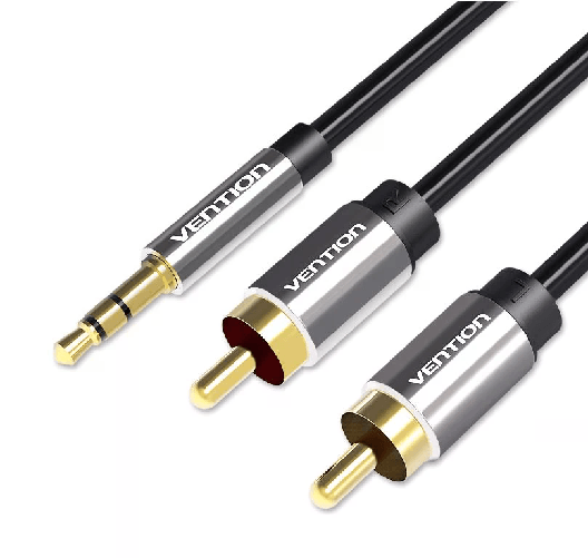 Vention BCFBI cavo audio 3 m 3.5mm 2 x RCA Nero