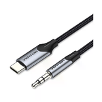 Vention BGKHF cavo audio 1 m 3.5mm USB tipo-C Grigio
