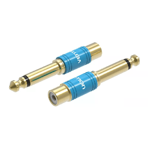 Vention VDD-C03 adattatore per inversione del genere dei cavi 6.5mm RCA Blu