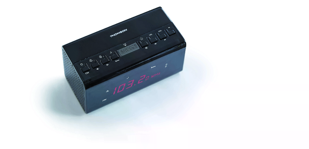 Thomson CR50 radio Orologio Nero
