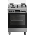 Beko FBE62310GX cucina a libera installazione Inox, 60x60cm, piano gas, forno elettrico ventilato
