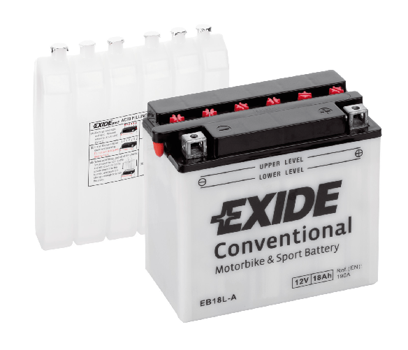 Exide Batteria 12V - Exide Bike Conventional - 18 Ah - 190 A