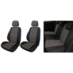 Cora Manufacturing  Serie completa coprisedili Fast&amp;Smart tg. speciale tess. misto cotone nero/antracite
