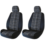 Cora Manufacturing Coprisedili anteriori Fast&amp;Smart tg. speciale tess. misto cotone avio/navy