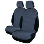Cora Manufacturing Coprisedili anteriori Centauro tg. universale tess. misto cotone rigato avio