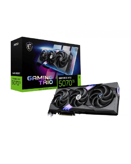 MSI Microstar  MSI GeForce RTX 5070 Ti 16G Gaming Trio OC 16GB GDDR7 DLSS4 1*HDMI/3*DisplayPort PCi Ex 5.0 16x