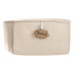 BigBuy Kids Cestino Vichy Marrone 18 x 14 x 10,5 cm