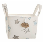 BigBuy Kids Cestino Stampa Stelle Con manici 17 x 13,5 x 20 cm