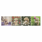 DKD Home Decor Quadro DKD Home Decor S3018130 Orso Per bambini (28 x 1,5 x 28 cm) (4 Unità)