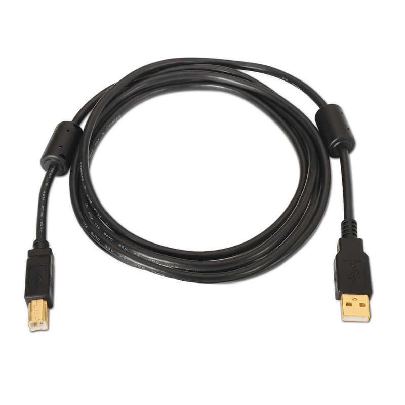 AISENS-A101-0009-cavo-USB-2-m-USB-2.0-USB-A-USB-B-Nero