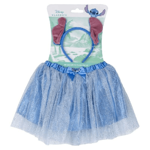 Stitch Costume per Bambini Stitch Azzurro Diadema Tutù 2 Pezzi