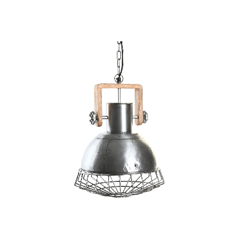 DKD Home Decor Lampadario DKD Home Decor Argentato Marrone Argento 50 W (31 x 31 x 44 cm)