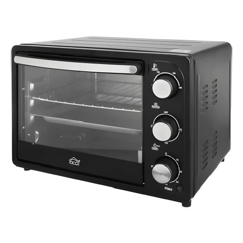 BricoShop24 Forno Elettrico Nero 1300W lt20 DCG 45,5x26x26,5 cm