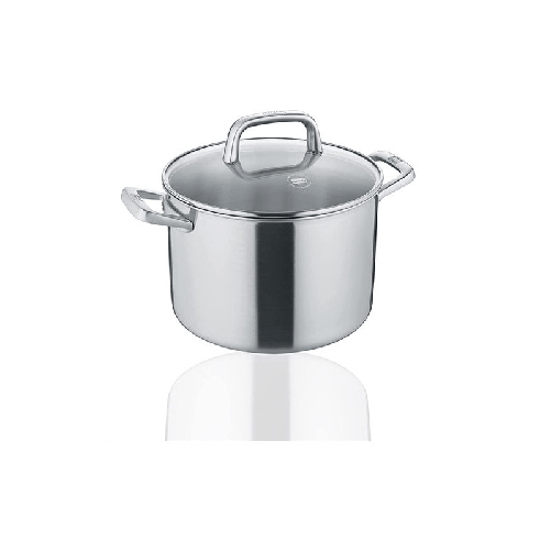 BERNDES CASSERUOLA con COPERCHIO Tricion Resist 22cm Acciaio Inox
