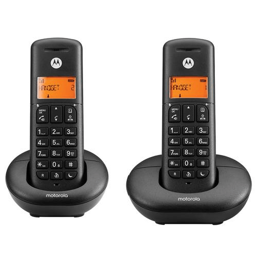 Motorola-E202-telefono-Telefono-DECT-Identificatore-di-chiamata-Nero