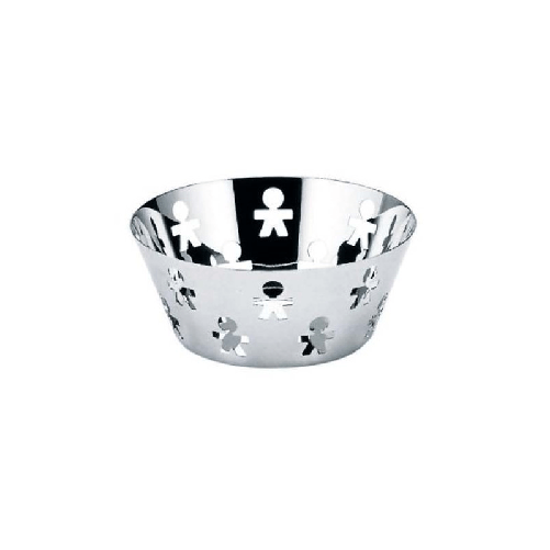 ALESSI CESTINO ROTONDO Girotondo Acciaio Inox
