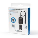 Aisens-USB-C-Dock-M.2--NGFF--Asuc-M2D011-Bk-SATA-NVME-a-USB3.1-GEN2---Color-Negro