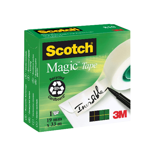 SCOTCH Nastro adesivo Scotch Magic 810 - permanente - 1,9 cm x 33 m - trasparente