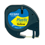 DYMO NASTRO IN PLASTICA DYMO LETRATAG 12MMX4M GIALLO 912020