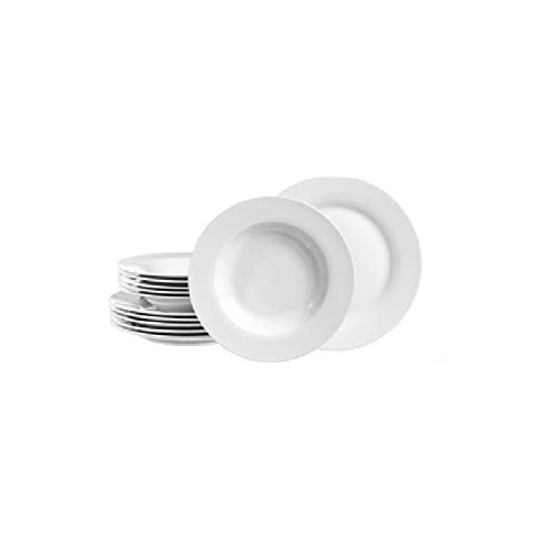VILLEROY E BOCH SERVIZIO PIATTI 12 PEZZI BASIC WHITE