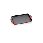 LE CREUSET BISTECCHIERA LISCIA GHISA RETTANGOLARE 32X22 Rosso