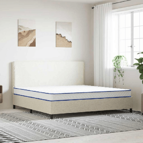 VidaXL Materasso Viscoelastico Bianco 200x200x17 cm