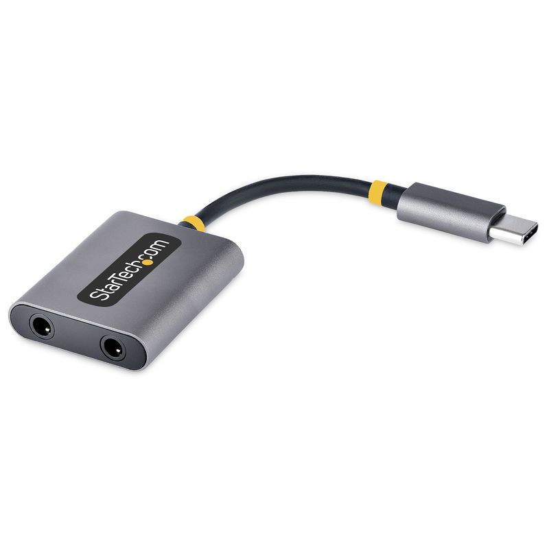 StarTech.com-Adattatore-USB-C-a-Jack-3.5mm---Splitter-USB-Type-C-per-2-Cuffie-con-Microfono---Scheda-Audio-Esterna-USB-C