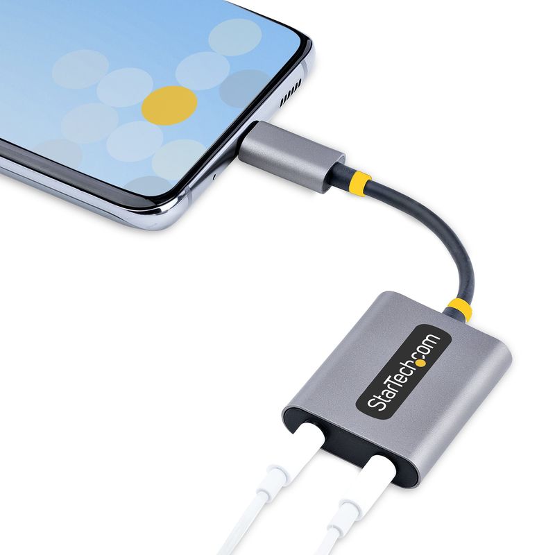 StarTech.com-Adattatore-USB-C-a-Jack-3.5mm---Splitter-USB-Type-C-per-2-Cuffie-con-Microfono---Scheda-Audio-Esterna-USB-C