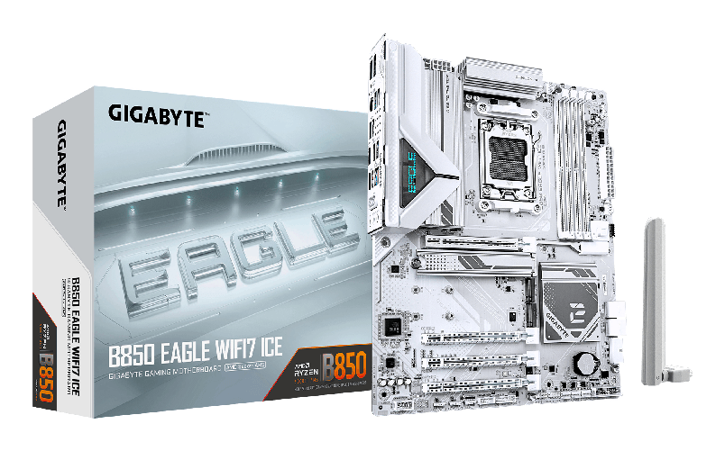 GIGABYTE B850 EAGLE WIFI7 ICE Scheda madre - CPU AMD Ryzen serie 9000, VRM digitale a 8+2+2 fasi