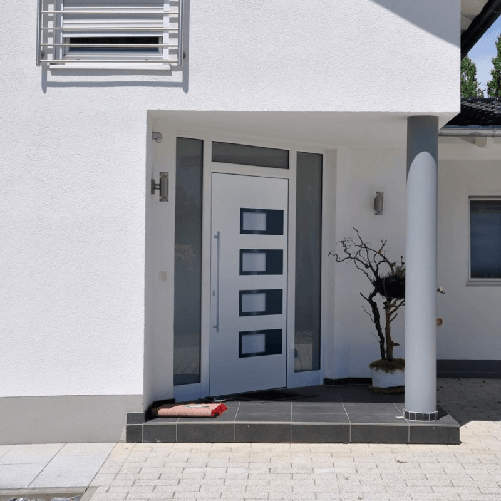 VidaXL Porta Ingresso Bianca 110x210 cm in Alluminio e PVC