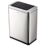 DURABLE Cestino con sensore No TouchDuo - 2 x 20 L - 46,5 x 27 x 65 cm - acciao/PPL